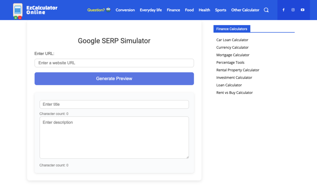 Google SERP Simulator: Preview and Optimize Your Search Results