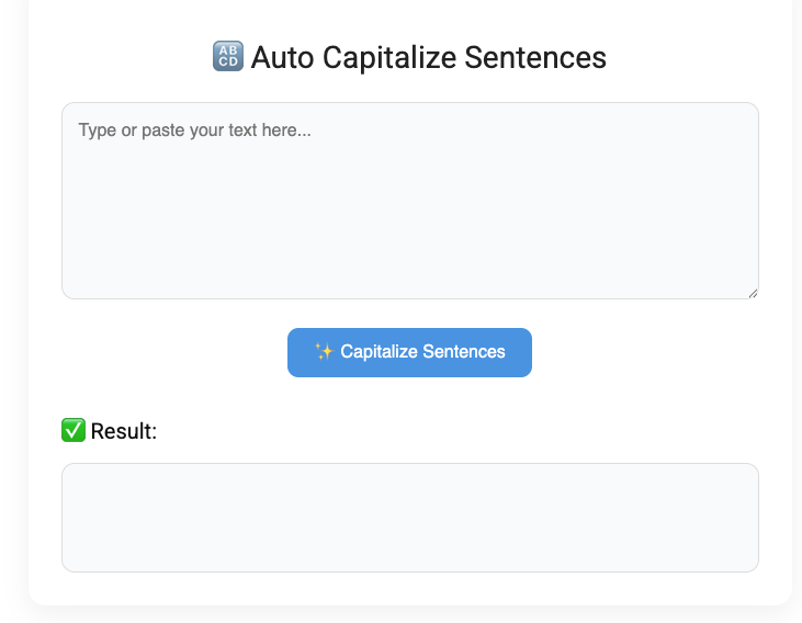 Auto Capitalize Sentences – Fix Text Capitalization Instantly