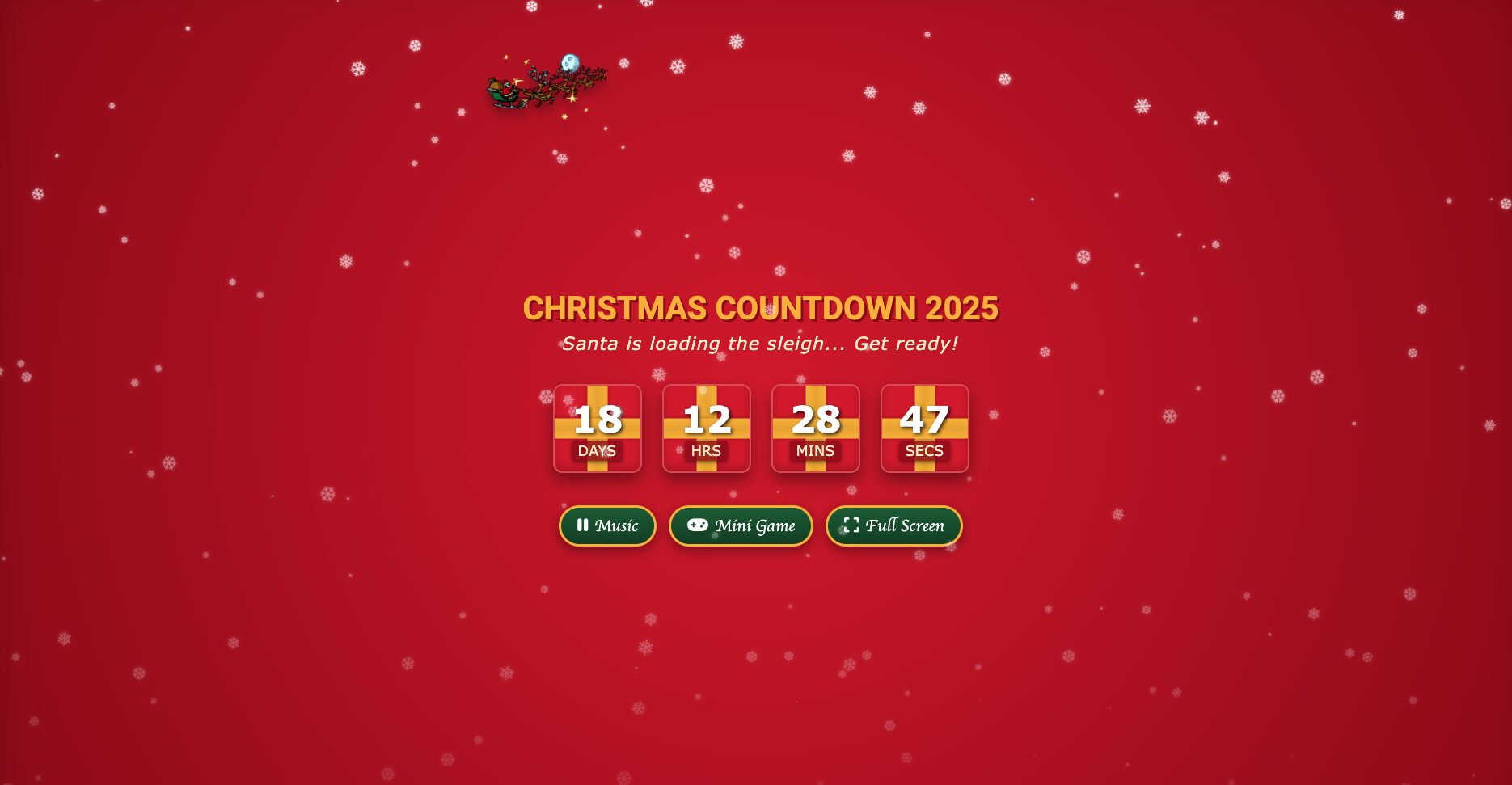 🎄 Christmas Countdown 2025 – Live Countdown to the Most Magical Day of the Year 🎅