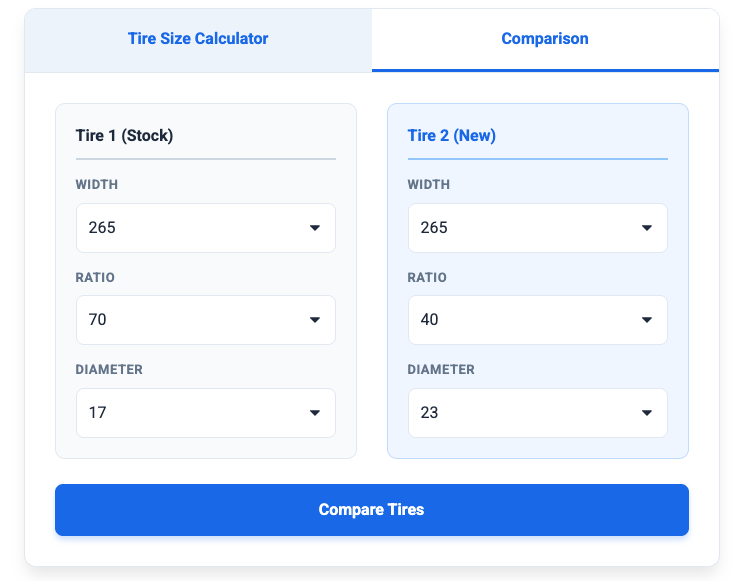 Tire Size Calculator – Read Tire Codes & Find Exact Sizes