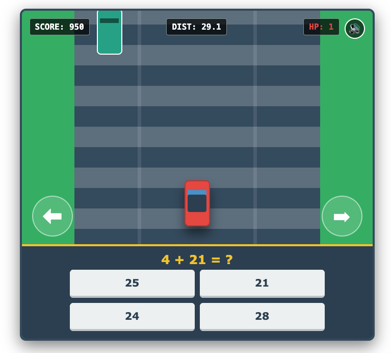 Math Racing: Turbo Math Car Game Online