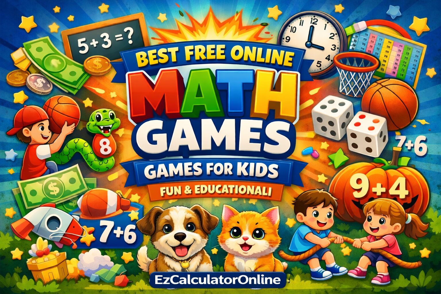Best Free Online Math Games for Kids | EZCalculatorOnline